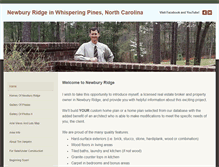 Tablet Screenshot of newburyridgeestates.com
